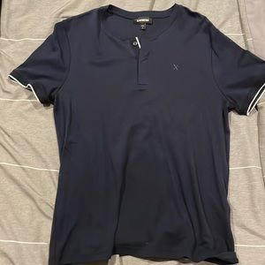 Express no-collar polo